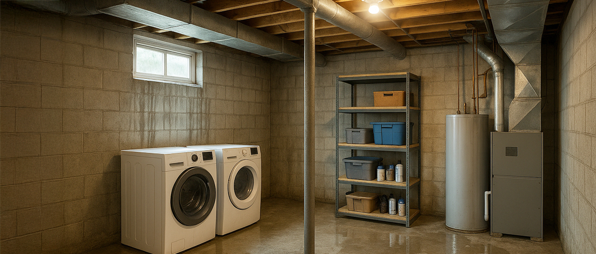 Basement affected due to dehumidification