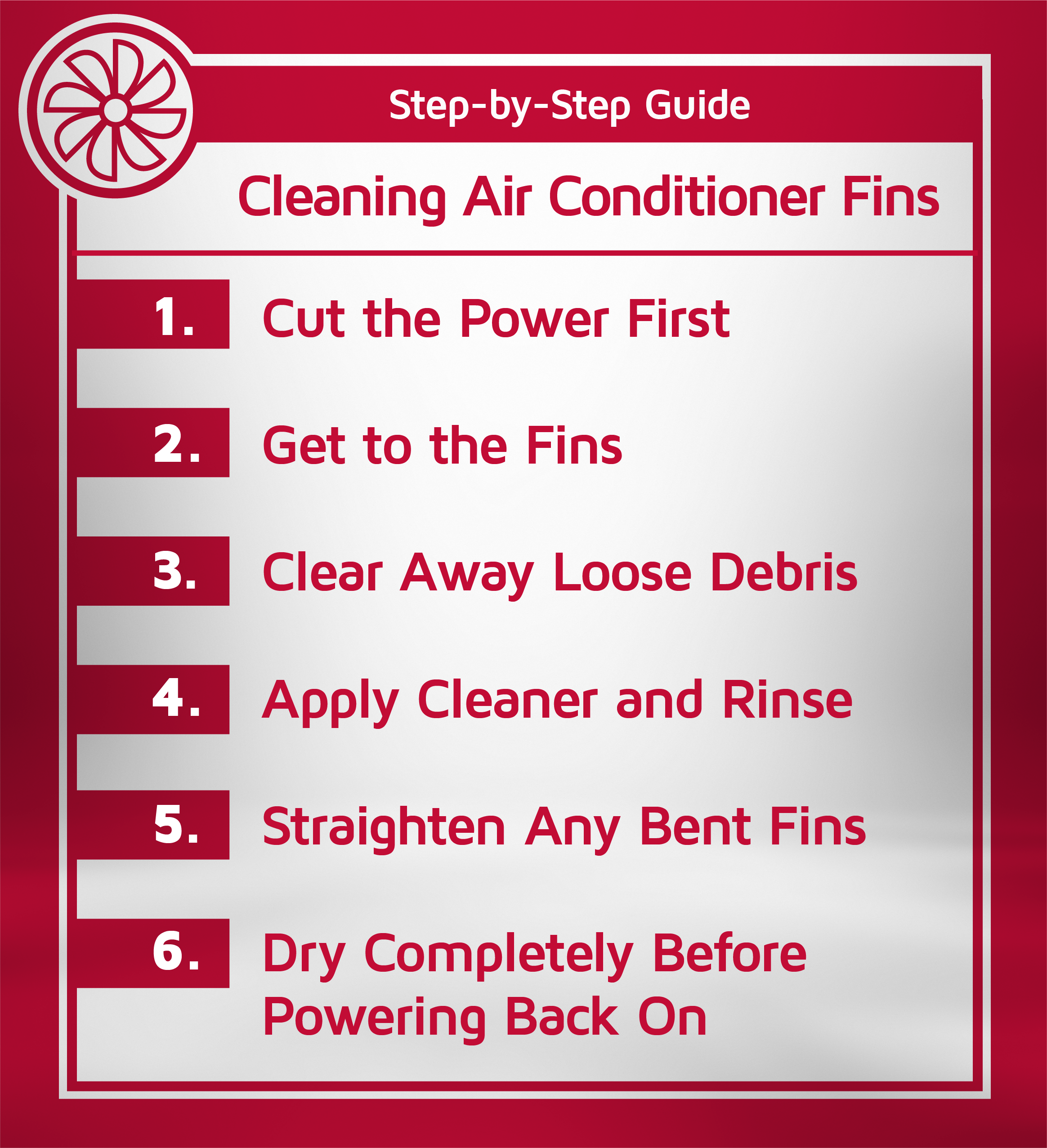 Step-by-step guide to cleaning air conditioner fins