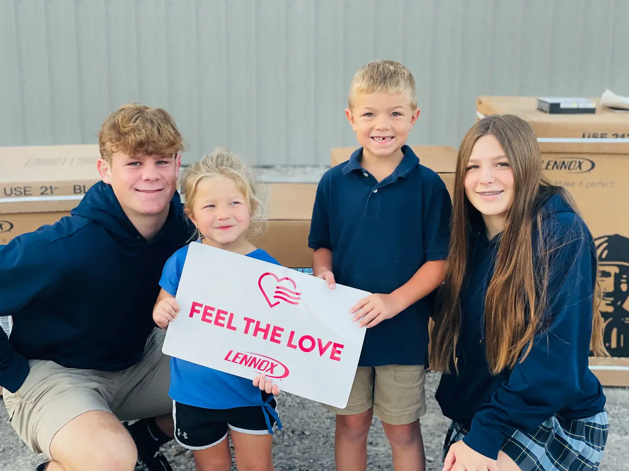 Lennox Feel the Love volunteers featured in a 2024 community installation