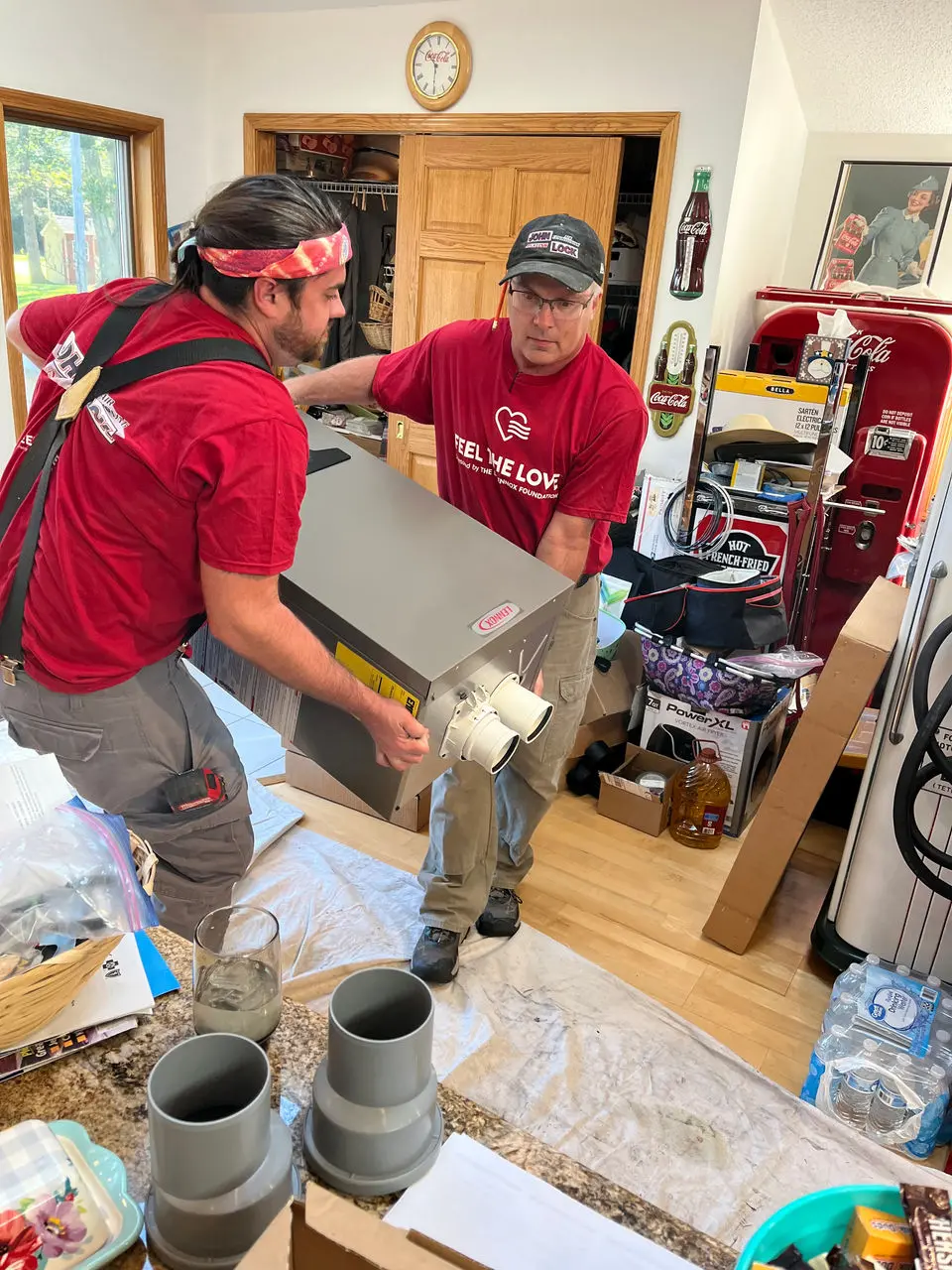 Lennox Feel the Love volunteers featured in a 2024 community installation